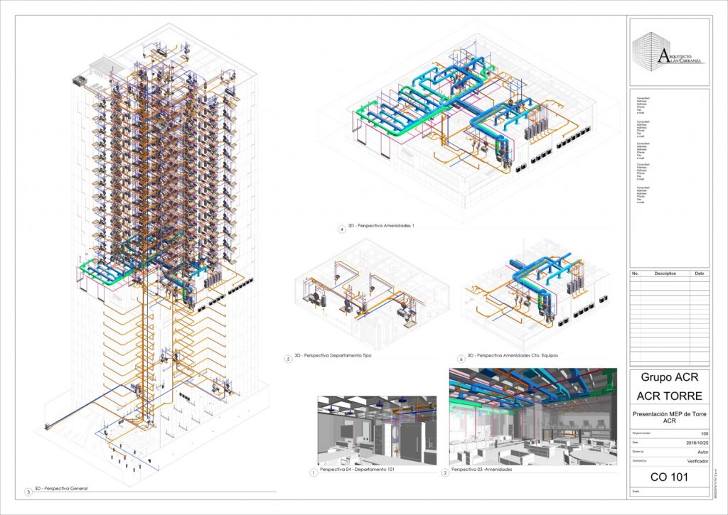 Revit Instalaciones MEP I – Alan Carranza – Plano – CO 101 – Presentación M