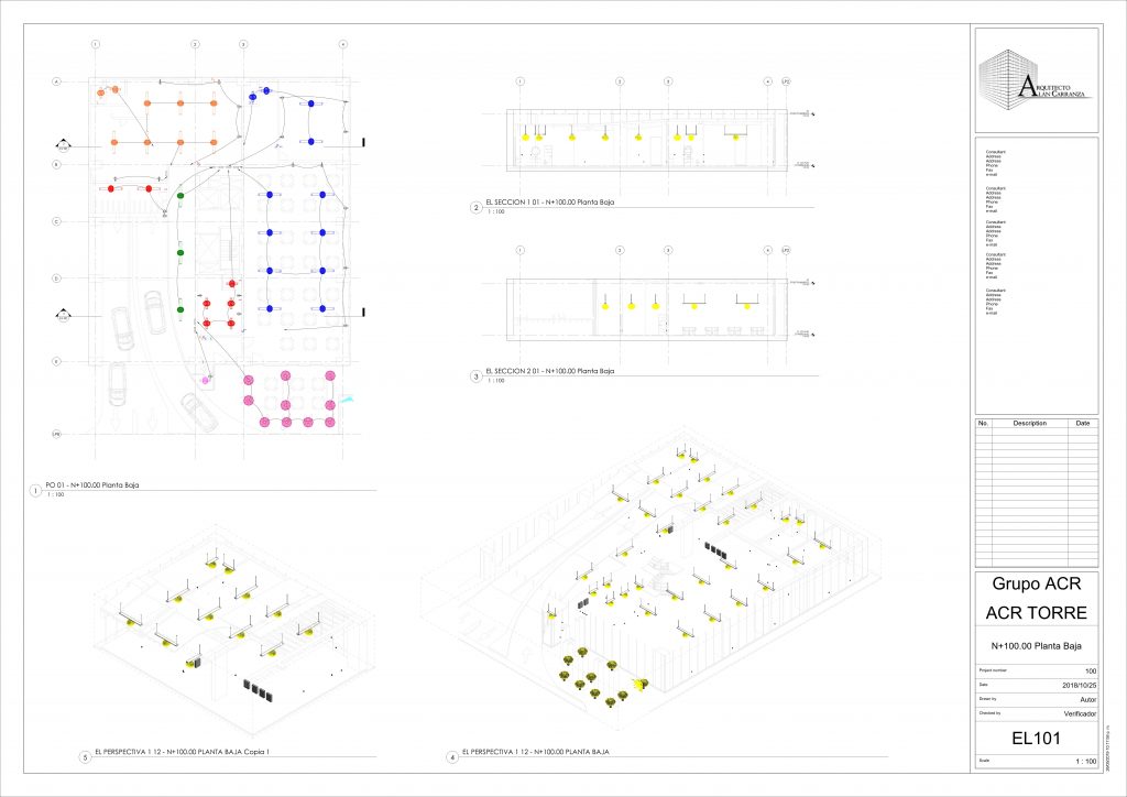 Revit Instalaciones MEP I – Alan Carranza – Plano – CA101 – N+134-70 Amenida